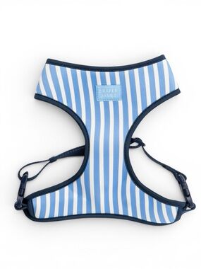 Draper James Blue & White Striped Dog Harness